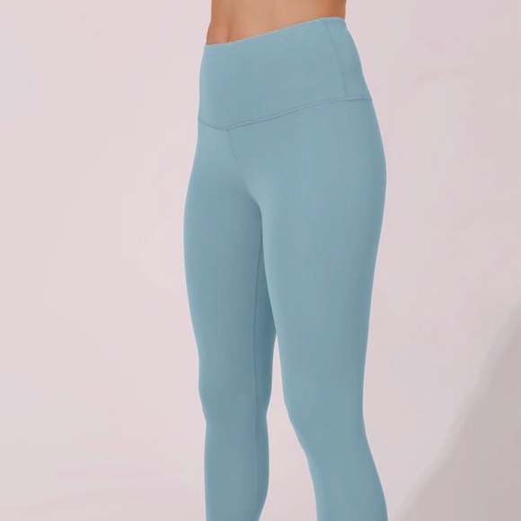 Yogalicious High Waist Capri Blue Grey Leggings Size S - Picture 1 of 9